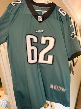 Nike Philadelphia Eagles #62 Jersey - Midnight Green with White Accents